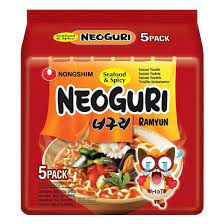 Nongshim Neoguri Seafood Spicy Ramyun Noodles Single Pack 120g (Not Certified Halal)